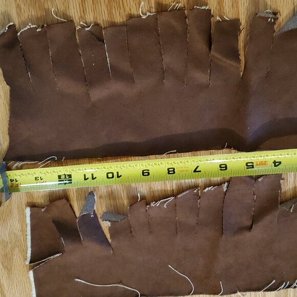 Child's Indian Halloween Costume Handmade Dress-Up Top, Loin Cloth, Ankle Fringe - Picture 11 of 15